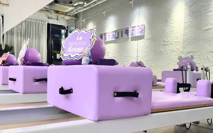 Lilac reformers at SG Pilates Kovan