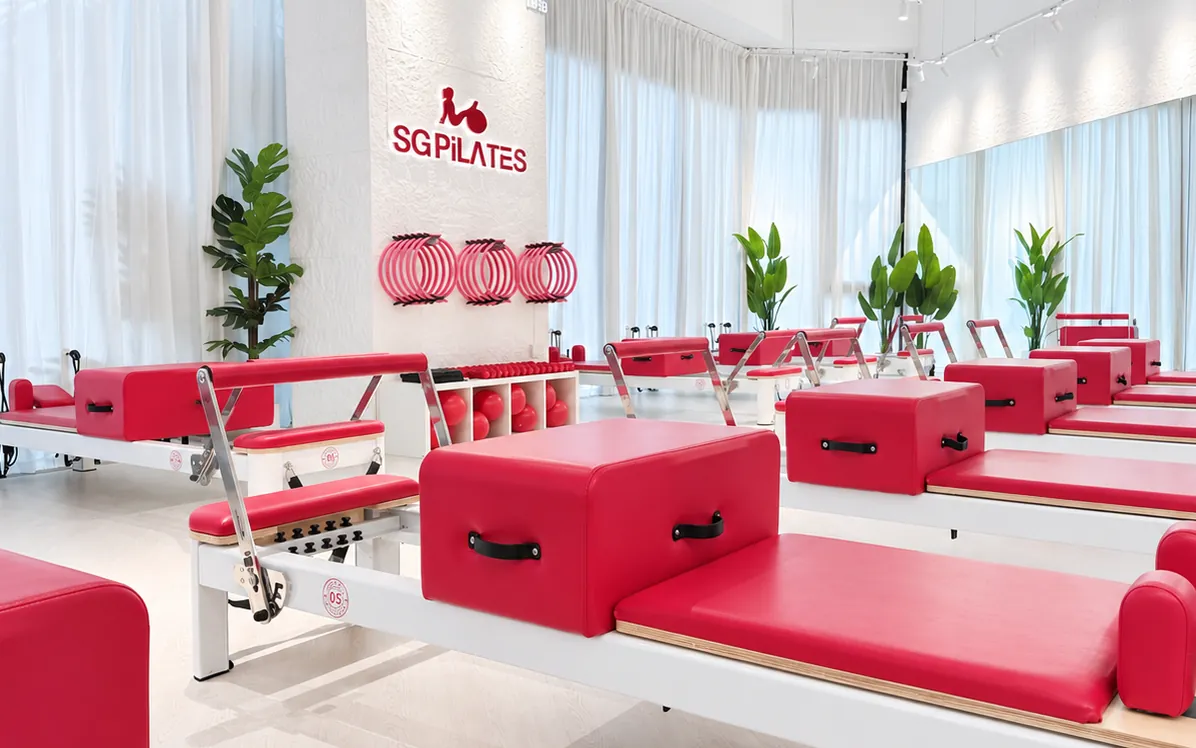 Red reformers at SG Pilates Jurong East